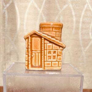 VTG Ceramic House Toothpick Holder 1970’s Cabin design